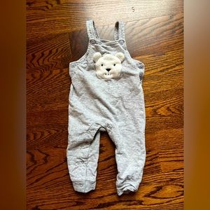 Little Me bear overalls - 12 months